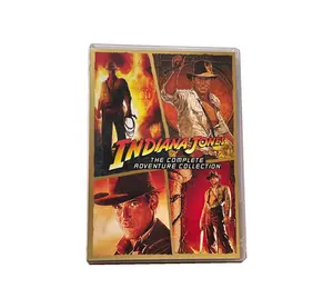 Indiana Jones Полная коллекция приключений, 5 дисков, оптовая продажа, лидер продаж, DVD-фильмы, сериалы, бокс-сет, CD, мультяшный Blueray
