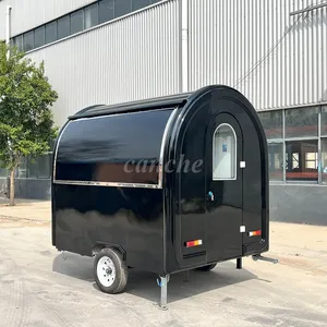 Camion de restauration mobile mini 2,2 m conforme aux normes européennes, chariot de vente ambulante personnalisé pour barbecue et snacks - Product Image 3