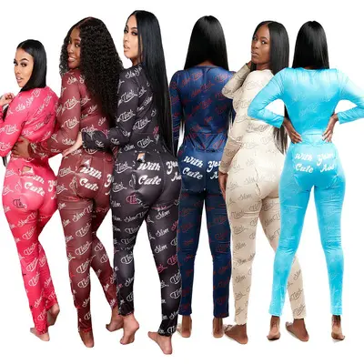 Groothandel Pyjama Nighty Nachtjapon Body Out Sexy Slim Dikke Volwassen Open Kruis Butt Flap Pyjama Onesie Voor Vrouwen