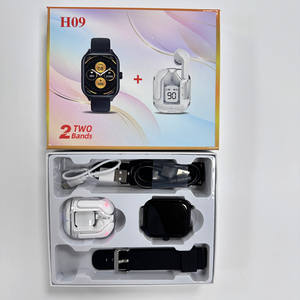 H09 Smart Watch 2in1 TWS Ensemble d'écouteurs Smartwatch Air31 Ensemble d'écouteurs sans fil Boîte cadeau H09 Smart Watch 2 <span class=keywords><strong>En</strong></span> 1 - Product Image 2