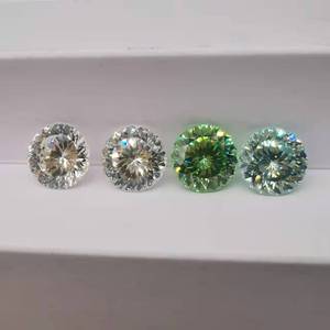 Vente en gros de pierres en vrac Cubica Zirconia 5A CZ, taille brillant rond flamme étoile, 4-10 mm - Product Image 4