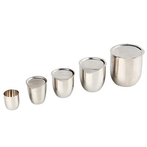 Bester Preis Klasse A Standardkapazität 15ml 20ml 50ml 80ml 100ml Platin-Tiegel 30ml Mit Deckel für Platin-Schmelzen - Product Image 1