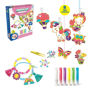 Diy Educatief Tekenspeelgoed 188 Stuks Kleurrijke Cartoon Eenhoorn 2 In 1 Kinderen 3d Diy Raam Kunst Schilderij Speelgoedset - Product Image 1