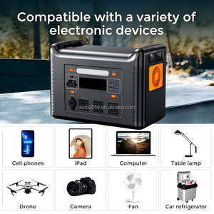 Générateur solaire portable <span class=keywords><strong>rechargeable</strong></span> à onde sinusoïdale pure MPPT avec batterie LiFePO4 PD100W 1536WH 480000mAh pour le <span class=keywords><strong>camping</strong></span> - Product Image 3