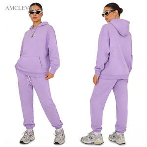 Heavyweight 350GSM Fleece Tracksuit <strong>Men</strong> Custom Logo Blank Oversized Hoodie Baggy Jogger <strong>Suit</strong> Premium Streetwear Set <strong>UK</strong> Fit - Product Image 2