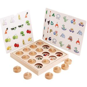 <span class=keywords><strong>Logica</strong></span> educativa per bambini pensiero <span class=keywords><strong>gioco</strong></span> di carte abbinato <span class=keywords><strong>gioco</strong></span> di scacchi di memoria in legno - Product Image 1