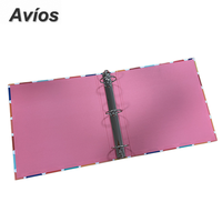 Carpeta de Anillas de Cartón para Oficina de 3 Pulgadas, Carpeta Multicapa de Colores, Organizador de Documentos y Recibos, Carpeta de 3 Anillas