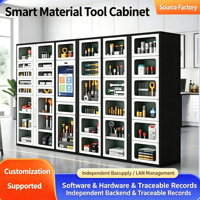 Armoire de gestion d'outils intelligente RFID, armoire à reconnaissance faciale et d'empreintes digitales pour la demande et l'émission de matériel et consommables en usine