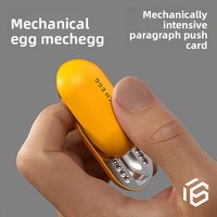 Yijue YJ16 EDC Spinner de Dedo Metálico Antiestrés con Mecanismo de Empuje, Juguete Pequeño de Mano