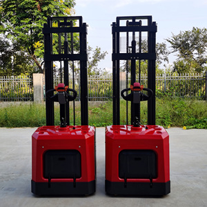 Быстрая доставка, 1500 кг, 2000 кг, Электрический вилочный погрузчик, штабелер, недорогой полуэлектрический поддон - Product Image 2