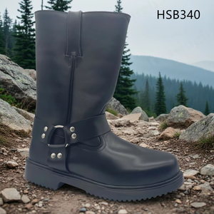 Botas de Seguridad HY, Resistentes a la Corrosión en Ambientes Húmedos, con Suela de Goma Goodyear, Corte Alto, Protección Contra Impactos, Color Marrón, para Trabajo, Modelo HSB343 para EE. UU. - Product Image 5
