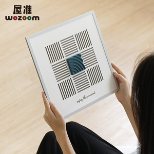 WOZOOM Simple <strong>Square</strong> <strong>Wall</strong> <strong>Clocks</strong> Nordic Modern Home Decor Punch-Free <strong>Clock</strong> Mute MDF Pine Dial <strong>Clock</strong> - Product Image 4
