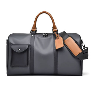 Borsa da viaggio da uomo di lusso di Design da viaggio Over Size in pelle di colore verde Navy, borsa da viaggio da esterno con cinturino lungo regolabile - Product Image 3