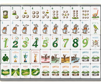 Nouvelles tuiles de mahjong sur le thème du golf, luxueuses, personnalisables, en acrylique, emballées sur 4 étages, fabriquées dans le Guangdong, modèle PR-0046
