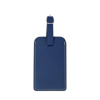Étiquette de bagage rectangulaire double face pour impression laser, étiquettes en cuir vierges pour carte d'embarquement, pour impression DIY de nom et logo
