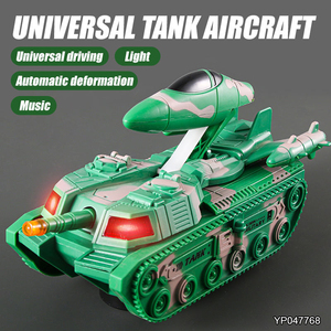 Phổ Biến Nhất Mát Điện Âm Nhạc Đèn Xe Tăng Máy Bay Biến Đổi Đồ Chơi Với Âm Nhạc Đèn Phổ Bánh Xe Lái Xe Đồ Chơi Xe - Product Image 4