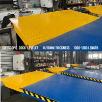 Rampe de quai de chargement télescopique 8T avec lèvre réglable 1000-1200mm pour baie de chargement de conteneurs