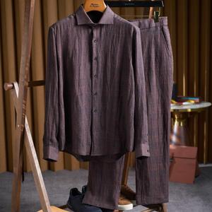 <span class=keywords><strong>Camicia</strong></span> <span class=keywords><strong>di</strong></span> <span class=keywords><strong>Lino</strong></span> <span class=keywords><strong>di</strong></span> Lusso per <span class=keywords><strong>Uomo</strong></span>, 100% Puro <span class=keywords><strong>Lino</strong></span>, Alta Qualità, Vestibilità <span class=keywords><strong>Slim</strong></span>, Casual Business, Traspirante, Morbida, Prezzo <span class=keywords><strong>di</strong></span> Fabbrica, <span class=keywords><strong>Camicia</strong></span> Personalizzata - Product Image 1