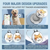 Traceur GPS mondial pour animaux de compagnie, collier anti-perte pour chiens et chats, contrôle par application, suivi en temps réel, modèle F3, étanche, autonomie de 1 an