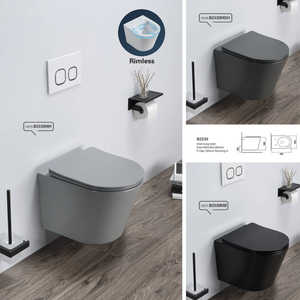 Kit de boulons de fixation murale, toilette en acier inoxydable, suspension murale, <span class=keywords><strong>wc</strong></span> CE, placard d'eau européen - Product Image 2
