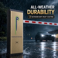 Barrière de stationnement automobile personnalisée avec bras de 6 m, capteur radar anti-effraction, système de contrôle de trafic pour péage autoroutier