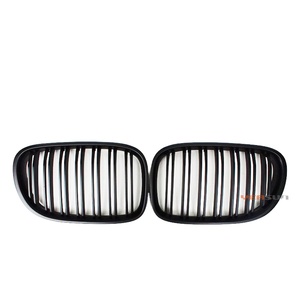 Rejilla delantera de riñón doble para <span class=keywords><strong>BMW</strong></span>, accesorio de color negro con acabado brillante, de alta calidad, modelos serie 7: 2008, <span class=keywords><strong>2010</strong></span>, 2012, 2013 y 2014, F01 - Product Image 1