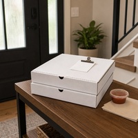 Boîte à pizza personnalisée sans colle ni ruban adhésif pour la livraison de nourriture en restaurant, directement de l'usine, commande en gros bienvenue