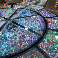 Plancher de danse magnétique 3D effet miroir infini imperméable pour la décoration de fête de mariage en gros