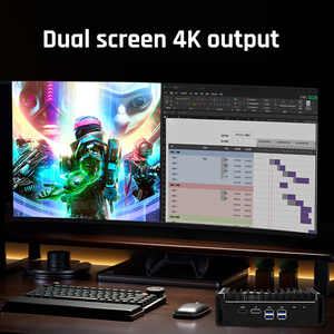 Vtex 4G Lte kartu Sim lapisan ganda Usb <span class=keywords><strong>3</strong></span> .0 casing logam pendingin industri tanpa kipas komputer Mini buah - Product Image 5