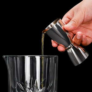 Alta calidad nuevo 30/45ml cobre dorado plata barman Jigger Bar juego de herramientas para medida de whisky - Product Image 4