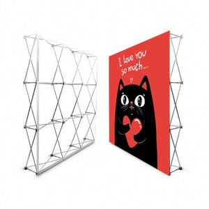 Outdoor Promotional Pop-up Display Stand 3*3 Size Aluminum Alloy <b>Frame</b> Can Be Reused Repeatedly Scrolling Thermal Transfer - Product Image 2