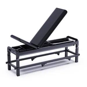 Banc de musculation noir droit multifonctionnel pour entraînement commercial réglable banc de musculation pour tout le corps