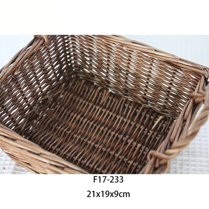 Wholesale New Chinese Style Handmade Natural Wicker Basket Willow <strong>Small</strong> Storage Basket <strong>Hamper</strong> with Handle - Product Image 5