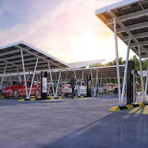 Système de montage au sol pour panneaux solaires, support de panneaux solaires pour carport - Product Image 1