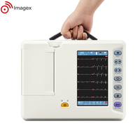 Máquina EKG portátil Simulador de máquina ECG de 12 derivaciones para electrocardiograma