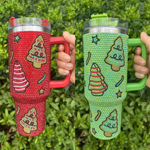 Vasos <span class=keywords><strong>de</strong></span> Viaje con Diseño <span class=keywords><strong>de</strong></span> <span class=keywords><strong>Hombre</strong></span> <span class=keywords><strong>de</strong></span> Jengibre con Pedrería Blanca Navideña, 40 oz, Vasos <span class=keywords><strong>de</strong></span> Viaje con Pedrería Brillante - Product Image 6