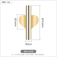 Vase mural en métal doré de style nordique moderne, sans perçage, de forme irrégulière, décoratif pour toutes les occasions festives