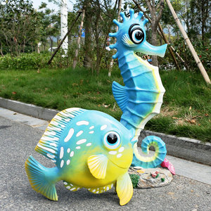 Scultura di pesci marini animali dell'oceano della vetroresina della resina per la decorazione del <span class=keywords><strong>mare</strong></span> - Product Image 2
