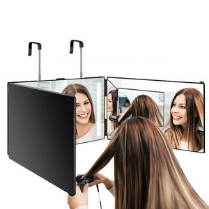 Specchio LED Portatile per Trucco e Parrucchiere con Cornice in Metallo Pieghevole a 360 Gradi e Ganci, Vendita all'Ingrosso - Product Image 4