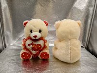 Boneka Teddy Bear Hati I Love You yang Dapat Disesuaikan, Bantal Isi Busa Memori Berpinggiran Rumbai, Hewan Boneka Super Lembut untuk Hadiah Ulang Tahun