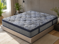 Surmatelas rafraîchissant en gel orthopédique de haute qualité à ressorts ensachés, fermeté extra douce, 30 cm, conception à isolation des mouvements