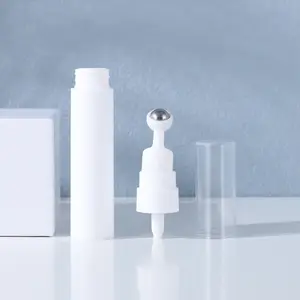 Aplicador de crema de ojos de lujo, botella de plástico para el cuidado de la piel sin aire, rollo de 15ml, en Stock