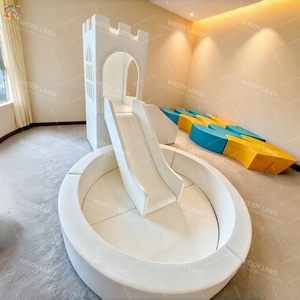 Nouvelle aire de jeu intérieure ensemble de jeu souple pour enfant bébé <span class=keywords><strong>toboggan</strong></span> avec équipement de terrain de jeu en bois matériau en <span class=keywords><strong>mousse</strong></span> pour parc d'attractions - Product Image 2
