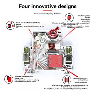 Delixi мини-выключатели DZ47s 1P C1A Din-рейка MCB защита 2-полюсный 25A миниатюрный выключатель - Product Image 4