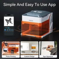Wainlux K10+ Máquina de Grabado Láser Micro Mini Económica para Etiquetas, Silicona y Etiquetas de Oreja con Imágenes