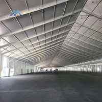 Tenda Gudang Industri Berkualitas Tinggi 20x40m, Tenda Penyimpanan Luar Ruangan Besar dengan Kain PVC Tahan Api