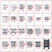 Kit de rangement pour cartes SIM SD MINI TF MICRO NONO, 24 types, 120 pièces, noir, blanc, gris