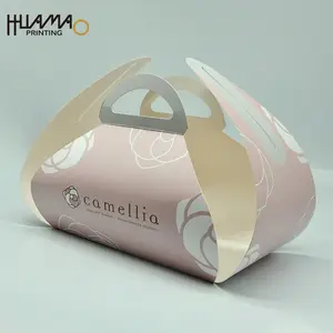 Embalaje de sándwich para llevar Cajas de embalaje de lujo Embalaje de alimentos para llevar Bolsa de papel con asa Caja dura Cajas de regalo Caja de comida