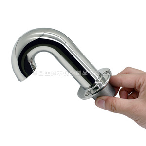Shining Stainless Steel Gooseneck Tube Connector 316 Marine <b>Yacht</b> Ventilation Port Retrofit Upgrade Part - Product Image 1