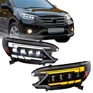 Faro Led con 4 lentes para Honda <span class=keywords><strong>CRV</strong></span> <span class=keywords><strong>2012</strong></span> 2013 2014, faro delantero de señal de giro, montaje de Faro de proyector - Product Image 1